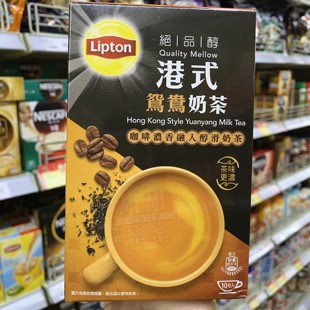 lipton立顿绝品醇港式鸳鸯奶茶10小包，下午茶休闲饮品