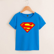 正义夏表演服趣味半袖大码T恤可爱Q版超级英雄幼儿园男童短袖童装