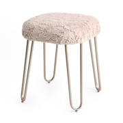 欧式化妆凳时尚创意布艺，化妆凳美式现代卧室铁艺换鞋凳椅