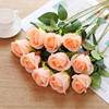 仿真玫瑰花束假花绢花塑料，花套装客厅，装饰花干花餐桌摆件婚庆花艺