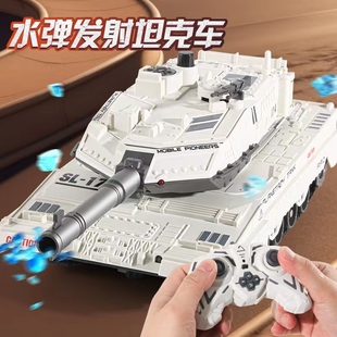 速龙17-a遥控履带式坦克儿童，可开炮发射遥控车模型男孩玩具车