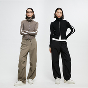 INFFTRU cleanfit设计感小众短款羊毛外套女 高级感显瘦外搭开衫