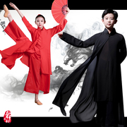 儿童古典舞演出服飘逸中国风舞蹈服男童古风表演中国舞扇子舞服