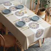 加厚欧式pvc桌布防水防烫正方，台布长方形餐桌垫免洗塑料茶几布艺