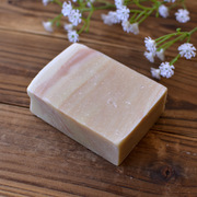 天然大马士革玫瑰精油牛奶手工皂，洁面皂冷制皂无色素香精防腐剂