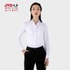 jto九唐2023奔驰女士长袖，白衬衫4s店销售v领女衬衣工服职业装