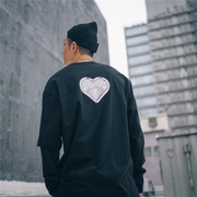 XPX 周柏豪 METALLIC HEART LONG TEE 金属心形图案长袖T恤