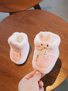 冬季婴儿棉鞋加厚保暖不掉鞋子6-12月婴幼儿鞋子秋冬款宝宝学步前