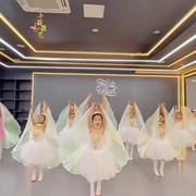 小风筝儿童演出服翅膀道具小天鹅舞蹈服女童芭蕾舞蓬蓬裙表演