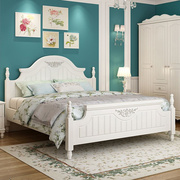 韩式田园床套装公主床，欧式双人床组合美式床简约主卧家具现代白色