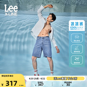 Lee浅蓝色coolmax凉感面料男牛仔短裤凉凉裤潮流LMB100903202-105