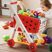 大号儿童购物车玩具宝宝，超市小推车女孩，手推车3岁2水果切乐过家家