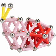 磁力棒6岁智力8吸铁磁棒男孩儿童，益智玩具女孩子磁吸积木几何