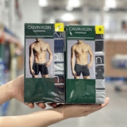 上海costco Calvin Klein男士四角内裤CK舒适纯棉平角裤3条装