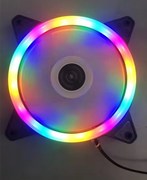 12cm幻彩RGB机箱风扇摇控彩灯发光炫酷电脑台式主机超静音散热器