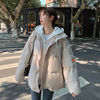 托玛菲羽绒棉服女短款韩版宽松慵懒风冬季女装假两件外套显瘦小个