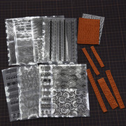 中国古风系列硅胶花纹粘土手办浮雕硅胶模具超轻树脂软陶翻糖模具