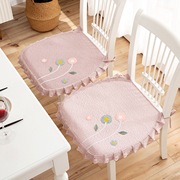 纯棉椅子垫韩式花朵布艺防滑餐椅垫实木，沙发坐垫汽车垫办公椅垫子