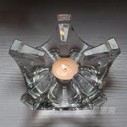 茶具配件五角星玻璃蜡烛底座，花茶壶保温茶炉，加热器暖茶器烛台
