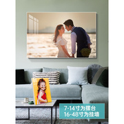 照片相框摆台挂墙定制水晶摆件打印带相片，结婚照相册精致来图