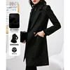 晚白秋冬韩版洋气时尚高级感职业风衣，气质黑色西装外套女长款