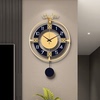 北欧轻奢客厅鹿头挂钟个性创意，挂墙时钟现代简约时尚，大气家用钟表