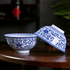 正宗景德镇青花瓷碗中式家用高温陶瓷饭碗大汤面碗釉中彩餐具单碗