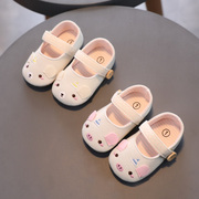 婴儿鞋春秋夏季男女宝宝软底鞋学步0-1岁纯棉布单鞋不掉7-8-9个月