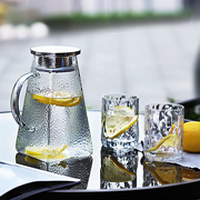 高硼硅冷水壶玻璃耐热高温凉开水杯套装家用透明北欧创意加厚茶壶