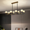 新中式全铜云石客厅吊灯高端卧室餐厅禅意中国风创意设计灯具