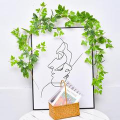仿真爬山虎藤条常春藤假花装饰塑料藤蔓植物遮挡吊顶树叶绿植