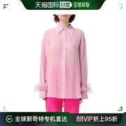 香港直邮pinko品高女士半透明长袖乔其纱衬衫102855z1xacirce