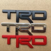 适用锐志中网 凯美瑞标志 TRD汽车个性车贴车标改装金属标中网标