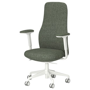 宜家格瑞菲亚带扶手办公椅家用电脑椅转椅人体工学椅子