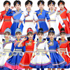 元旦少数民族蒙古东乡保安达斡尔，鄂伦春族男女表演连衣裙服装