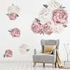 欧式风格手绘杜丹花瓣，花朵贴画墙贴单个贴纸客厅，房间卧室自粘墙纸