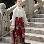 2024儿童演出服女童服装马面中国古装古风套装汉服唐装