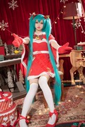 Vocaloid 初音未来 圣诞装2019 cosplay承接动漫服装假发定制