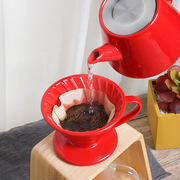 北欧陶瓷手冲咖啡滤杯V60大号锥形过滤器分享壶创意咖啡杯具套装
