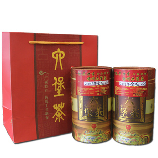 三鹤六堡茶大萝陈茶，世家分装2001年金花六堡茶，500克买茶送包装