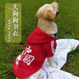 大型犬狗狗衣服秋冬季拉布拉多金毛边牧柴犬，中型宠物保暖冬装