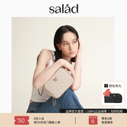 Salad 帆布小方包时尚百搭链条包小香风斜挎女包轻便