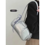 韩版时尚蝴蝶结手提包包女2024小众设计腋下包大容量枕头包