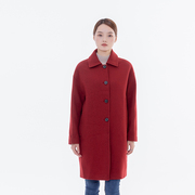 HONRN/红人冬季女装羊毛大衣商场同款HF55OD345