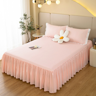 公主风格床罩床裙式单件花边，韩式1.5m1.8x2.0米2.2床套固定保护套