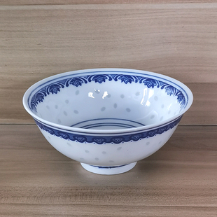 景德镇陶瓷釉下彩耐高温防烫青花玲珑餐具精致碗家用中式饭碗汤碗