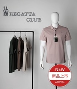 RegattaClub赛艇俱乐部男装夏季纯色短袖POLO衫男士透气T恤衫