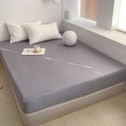 全棉直条纯棉床笠加厚夹棉席梦思，床垫保护罩，防滑固定防尘床套床罩
