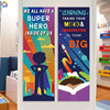 bannerposter英语教室墙面，国际学校课堂布置绘本图书馆装饰海报