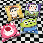 卡通玩具总动员系列多功能二合一抱枕毯子车载靠垫被子